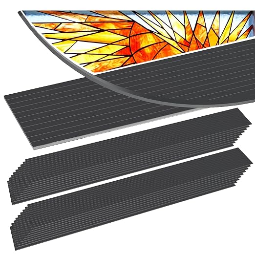 216 Ft Self-Adhesive Glass Lead Lines, Silicone Stained Glass Leading Strips – by Unknown