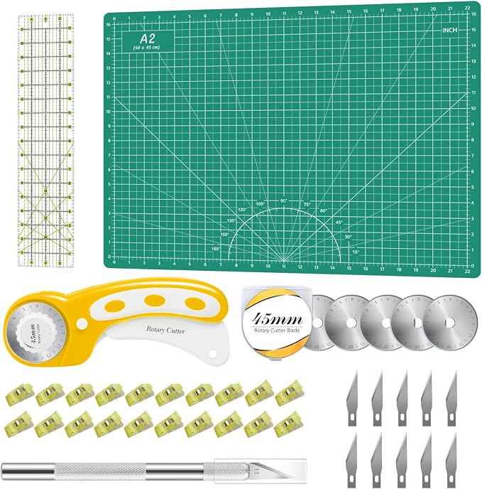 Rotary Cutter Set Green by HeadleyTools