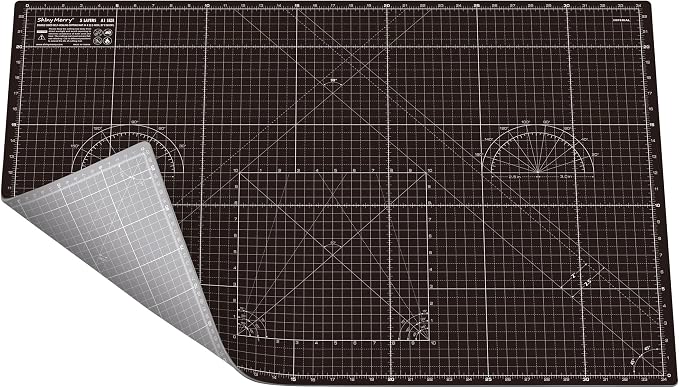 Self Healing Cutting Mat A1 24"x 36" Double Sided Black Mat by ShinyMerry