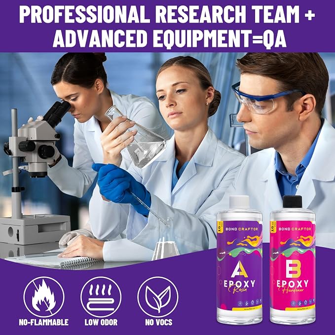 Bond Craftor Epoxy Resin Kit 32OZ, Resina Epoxica Kit - Image 4