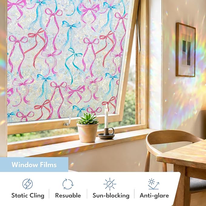 ADD.HERES Window Privacy Film, Stained Glass Decorative Static Cling, Removable - Image 3