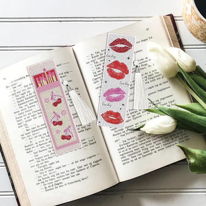 Y2K Coquette Diamond Art Bookmarks, DIY Girly Aesthetic Book Marks - Image 7