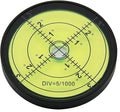 Round High Precision 2.4inch 60MM Accuracy 15'/2 Aluminium Cardan Circular Bullseye RV leveling Bubble Levels For Motorhome, Camping, Trailer, Construction, CNC machine