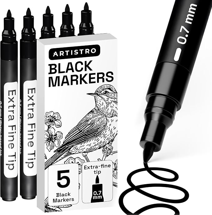 ARTISTRO Black Paint Pens by ARTISTRO