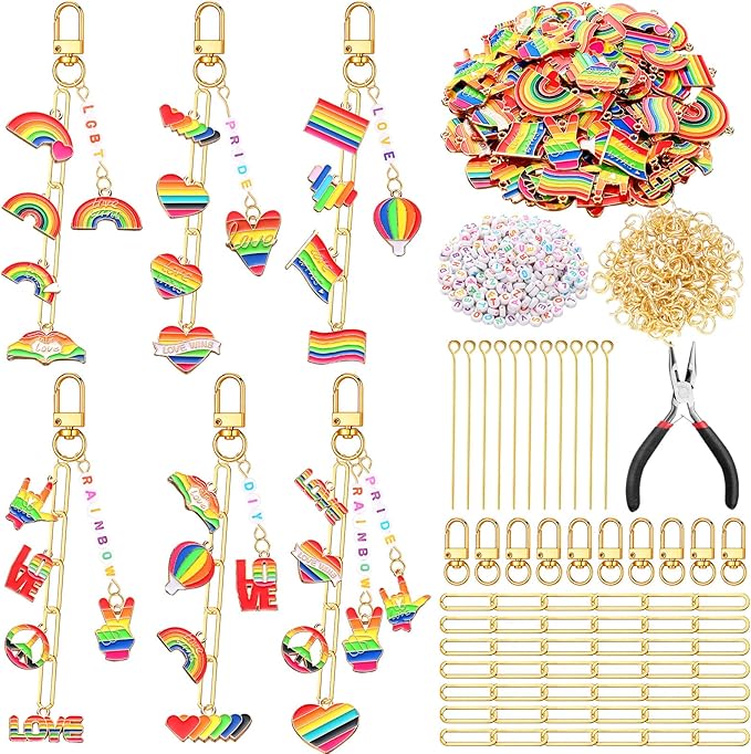 CraftyDream 558 Pcs Pride Charms by CraftyDream