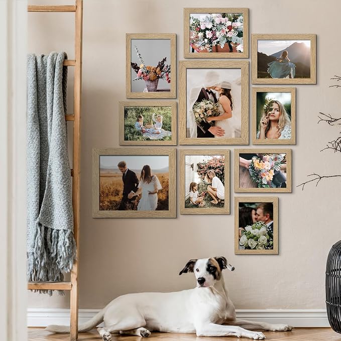 LUCKYLIFE Picture Frame Set 10-Pack, Gallery Wall Frame Collage - Image 3