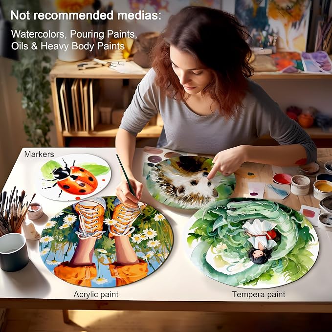PHOENIX Round Canvas Painting Boards - Image 5