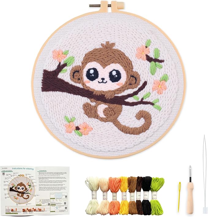 Myfelicity Punch Needle Embroidery Kit, Beginner Craft Set by Myfelicityembroiderykit