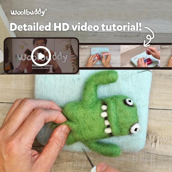 Woolbuddy Needle Felting Starter Kit - Image 6