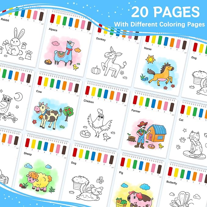SOCOLER Paint with Water Coloring Books - Image 2