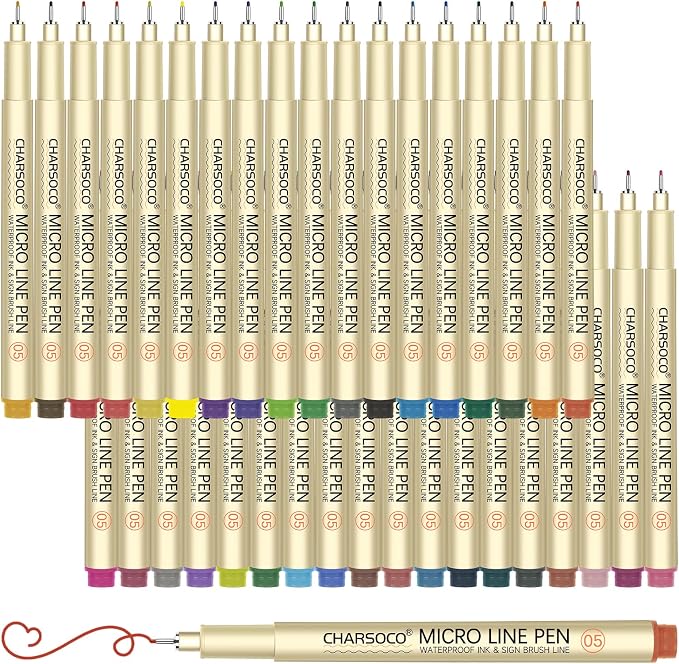 05 Micro Pen, Fine Point Pen by CHARSOCO
