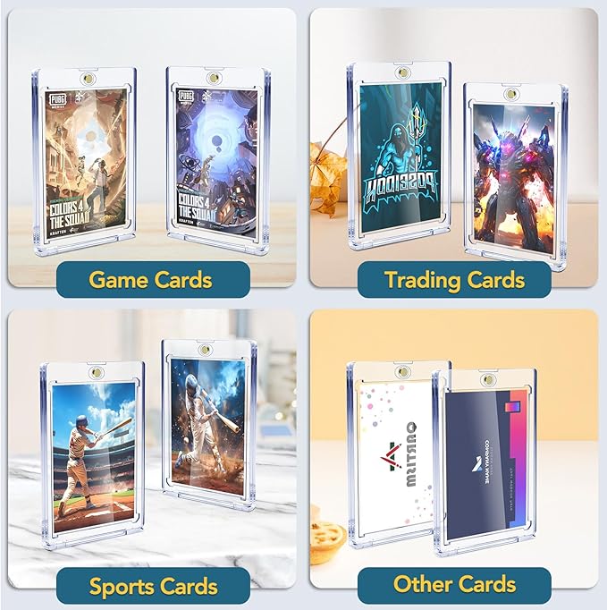 100ct Magnetic Card Holders, Magnetic 35pt One Touch Card Holders, U-V - Image 6