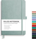 RETTACY Lined Journal Notebook, 192 Numbered Pages, A5 Size | Leather Hardcover by RETTACY