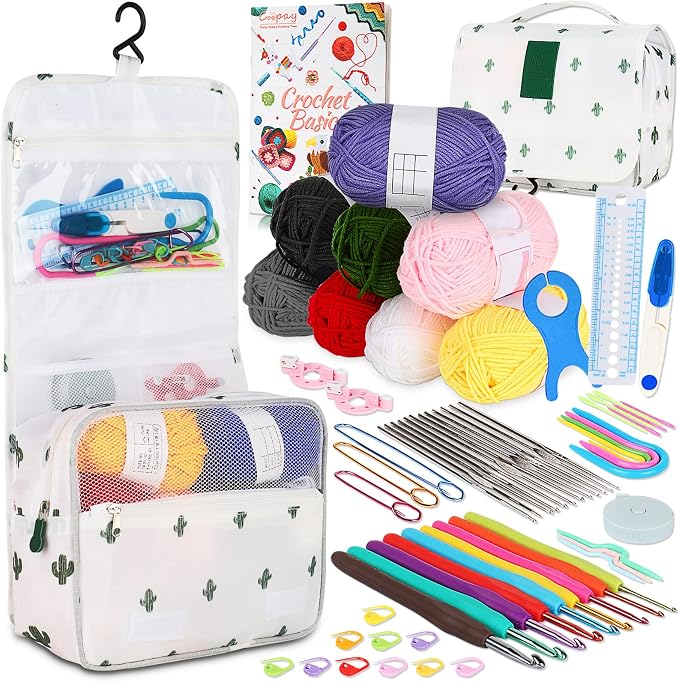 Coopay Upgraded Crochet Kit for Beginners, Crochet Set by Coopay