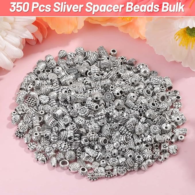 500 Pcs Bracelet Spacer Beads, Earring Making DIY Jewelry Accessories - Image 2