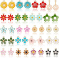 MARFOREVER 40 Pcs/20 Pairs Flower Charms by MARFOREVER
