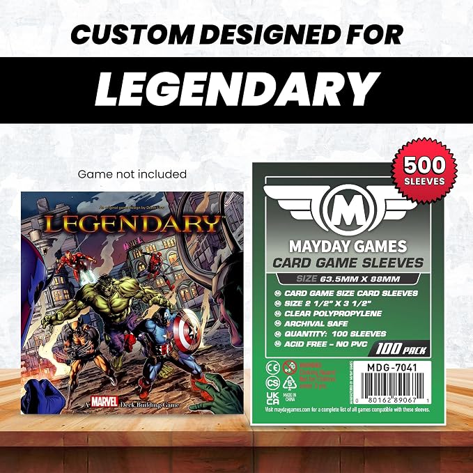Mayday Games Legendary Game Accessory- Standard Card Sleeve Bundle - Image 3