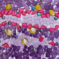 LITMIND 1.1LB Purple Mixed Irregular Crystal Glass Mosaic Tiles by LITMIND