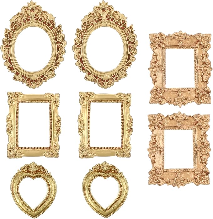 YUXIANLB 8 Pcs Miniature Dollhouse Mirror Set - Image 8