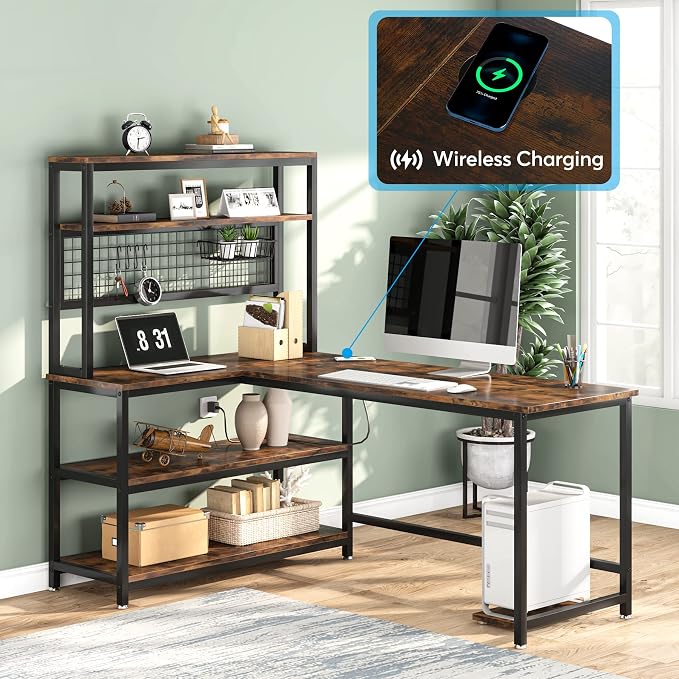 Tribesigns 55" L-Shape Computer Desk - Image 5