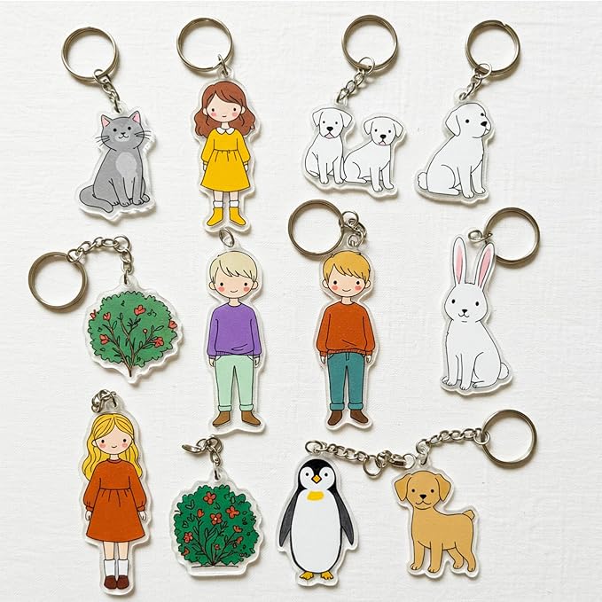 Csyidio 251 PCS Shrink Dink Keychain Kit Includes 20 Sheets Shrink Plastic - Image 9