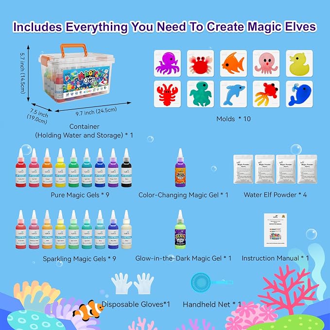 Kiditos Magic Water Elf Toy Kit – Squishies - Image 4