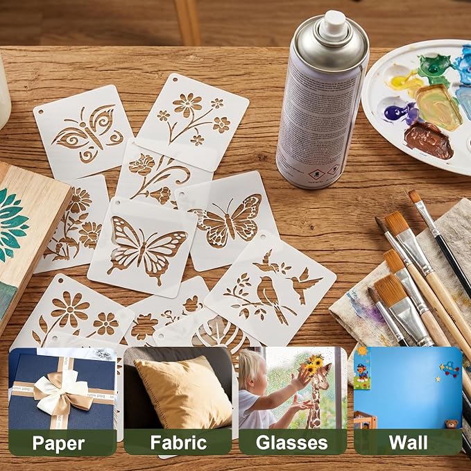 3 Inch Botanical Stencils for Painting - Image 3
