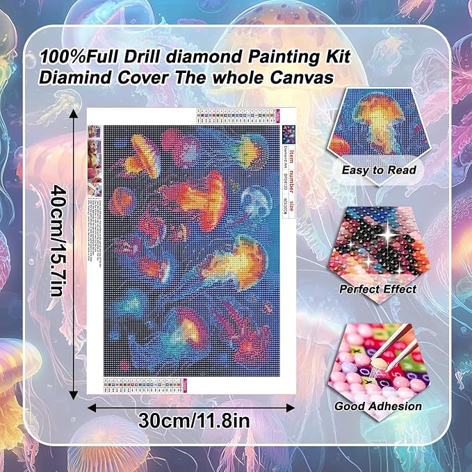 VeGuude Jellyfish Diamond Art Kits - Image 3