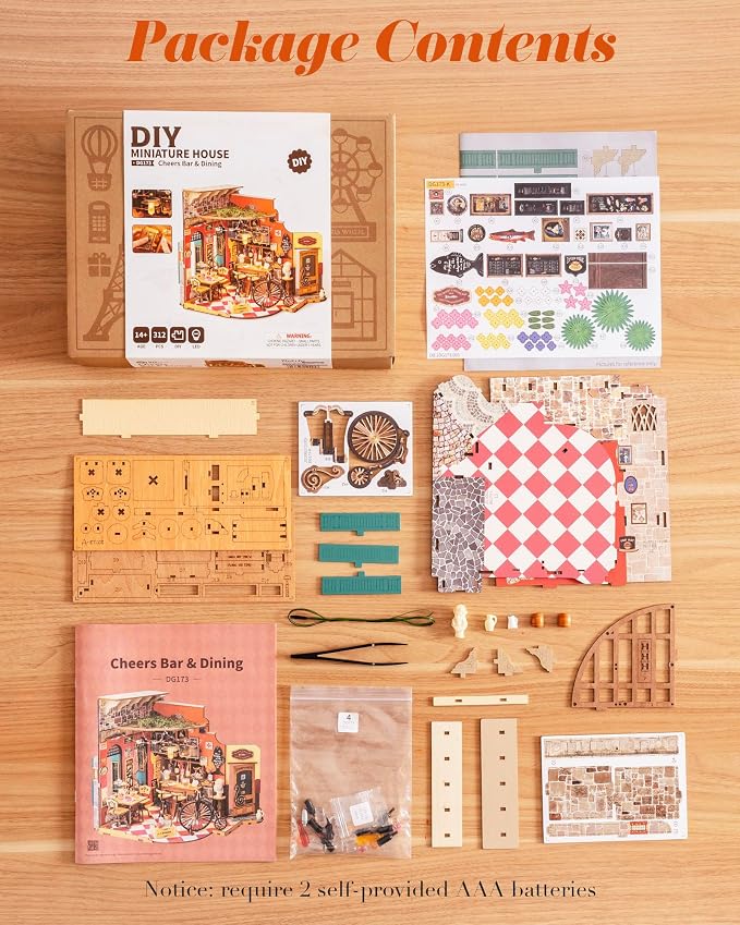 ROBOTIME DIY Miniature House Kit, Mini Diorama House - Image 5