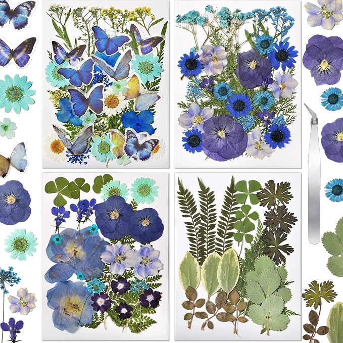 Pressed Flowers112 Pcs, Dried Pressed Flowers by CONVELIFE