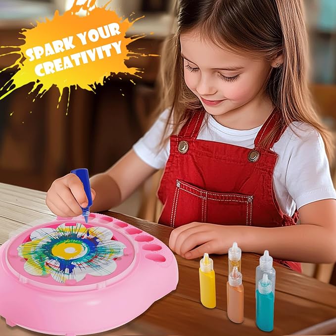 Spin Art Machine for Kids, Paint Spinner Arts & Crafts Kit for Ages 4-12 | - Image 2