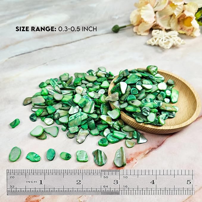 Natural Crushed Shells Chips Irregular Mother of Pearl Seashell Fragments Sea - Image 2