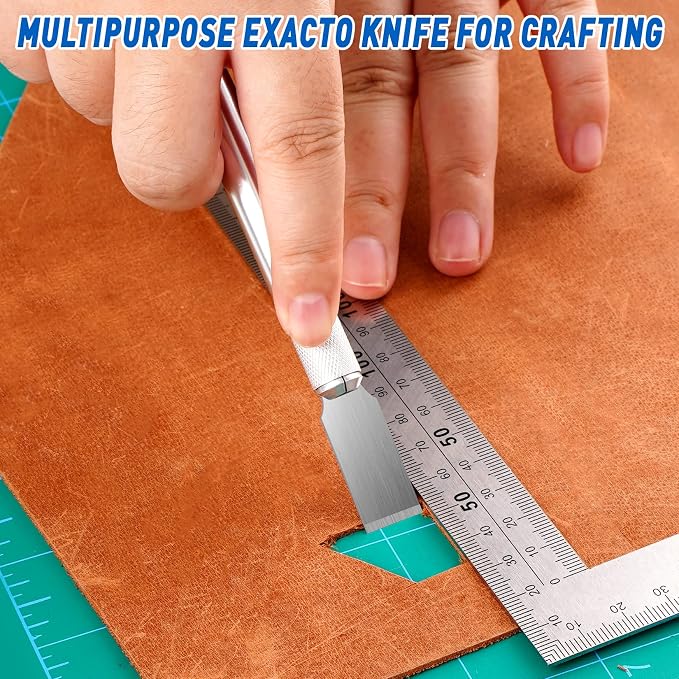 DIYSELF 100 Pack Exacto Knife Blade Refills #18, Hobby Blades Replacement - Image 3