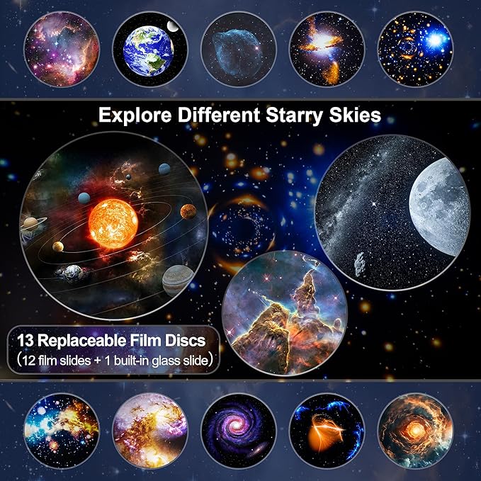 Galaxy Projector Pro for Bedroom, 13 in 1 Planetarium Star Projector - Image 3