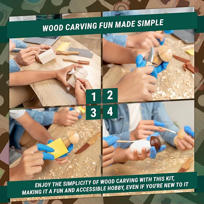 BeaverCraft Wood Carving Kit for Beginners DIY Kits for Adults & Kids - Image 5
