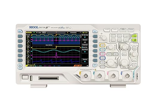 Rigol DS1104Z-S Plus Digital Oscilloscope 100Mhz Bandwidth,4 Channels,1GSa/s Sampling Rate,24Mpts Memory Depth,16 Digital Channels,Built-in 25MHz Function/Arbitrary Waveform Generator