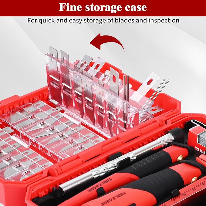 TOOLEAGUE 40Pcs Craft Knife Set, Precision Hobby Knife | - Image 5