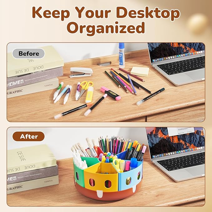 GAMENOTE Rotating Art Supplies Organizer - Image 4