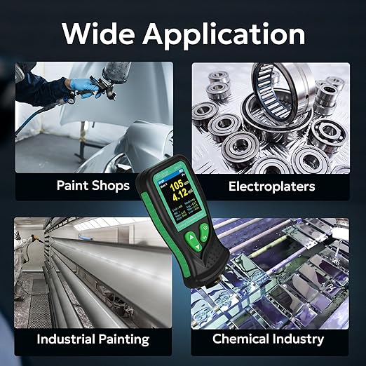 Digital Coating Thickness Gauge CM-218 Best Mil/Micron Paint Depth Meter for Car and Industrial (Resolution 0.01mils)