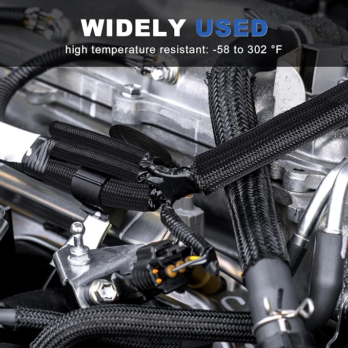1-1/2” Cable Management Loom Wrap Sleeve Cord Wire Hider Organizer Covers | - Image 7