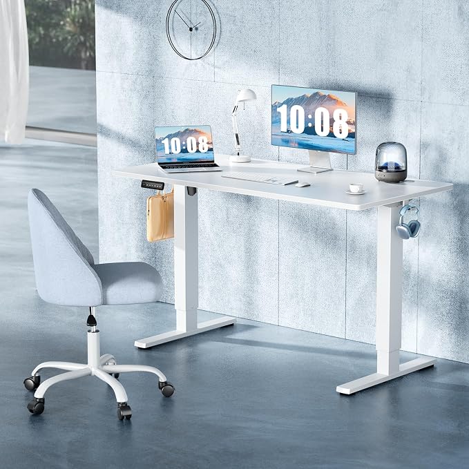 DUMOS 63 Inch Electric Standing Desk Height Adjustable, Sit to Stand Computer - Image 4