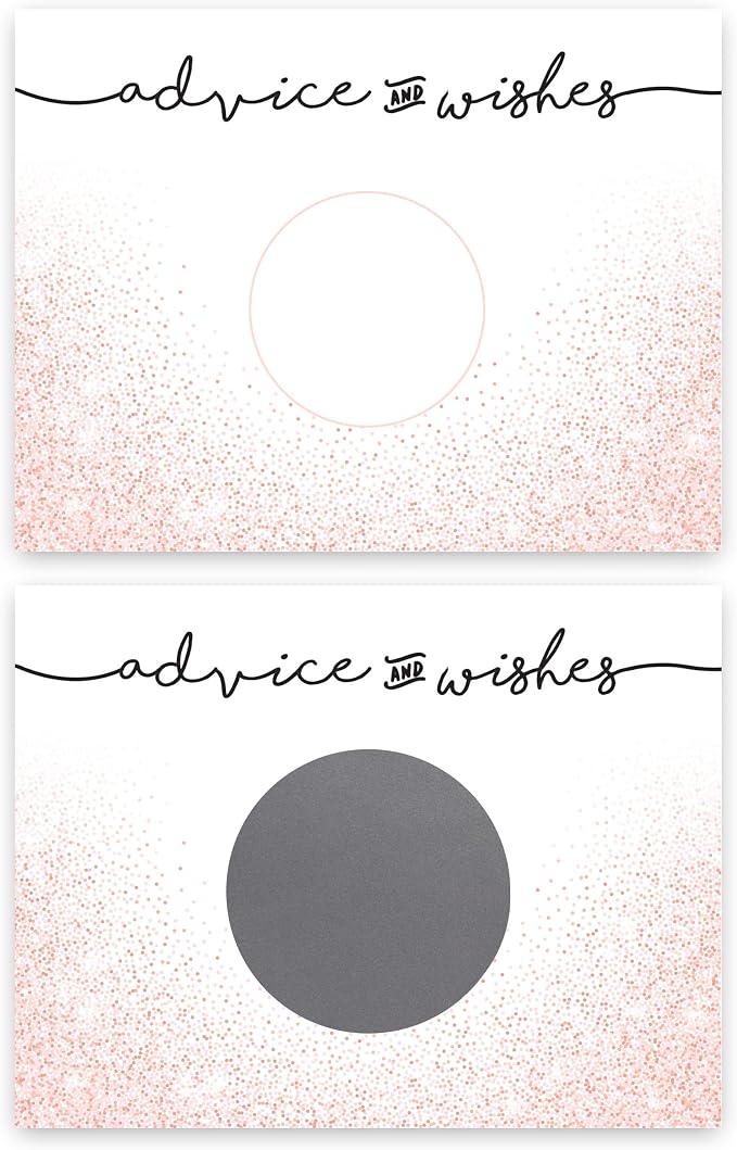 My Scratch Offs Advice & Wishes Scratch Off Note Cards, 20 Pack Bride & Groom - Image 6