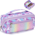Large Pencil Case for Boys, Durable Pencil Pouch for School, Wide Opening Soft by BrainyBees