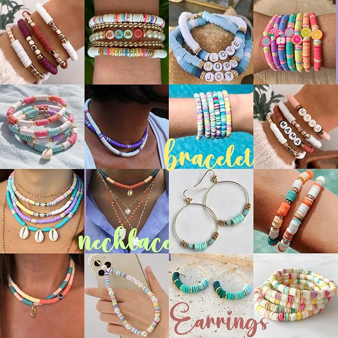 Sunlode 30, Beads for Bracelets 6 Boxes Bead for Jewelry Making Kit Friendship - Image 4
