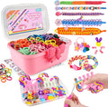 Rubber Band Bracelet Kit for Kids Girls Ages 6-12, 1300+ PCS DIY Craft Kits by Nicella