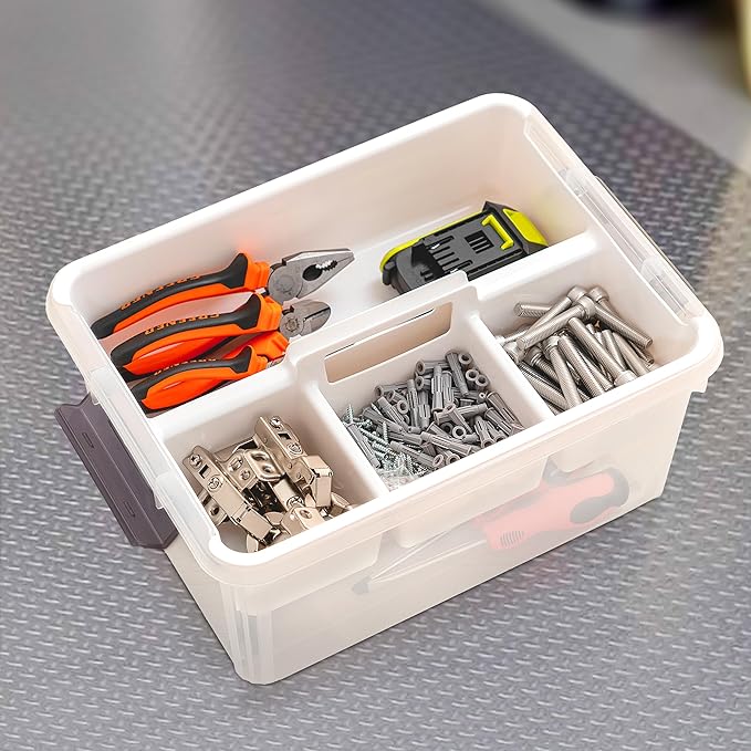 Citylife 17 QT Clear Craft Organizers and Storage Box - Image 5