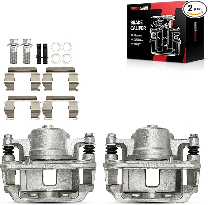 Torchbeam Front Brake Calipers Set for Chevrolet Cobalt 2005-2010, Saturn Ion 2003-2007, Pontiac G5 2007-2009, Front Left and Front Right Calipers Replace # 18B4880+18B4881