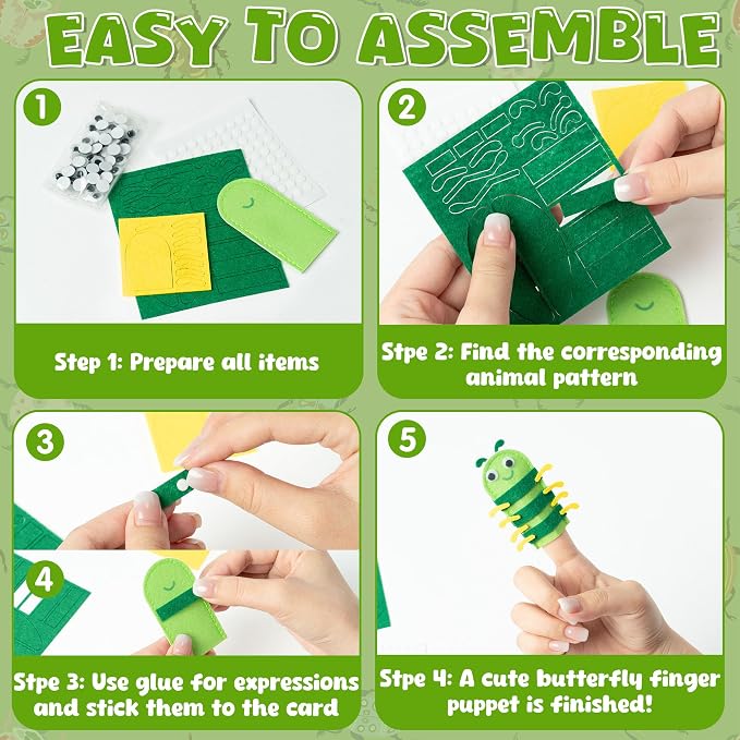 COcnny Insect Finger Puppets Craft - Image 3