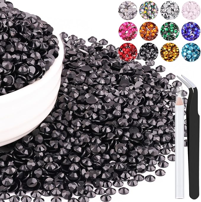 6000PCS 4mm Resin Rhinestones Bulk by BELLEBOOST