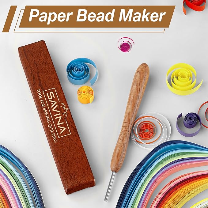 Savina Wooden Paper Bead Roller - Image 6